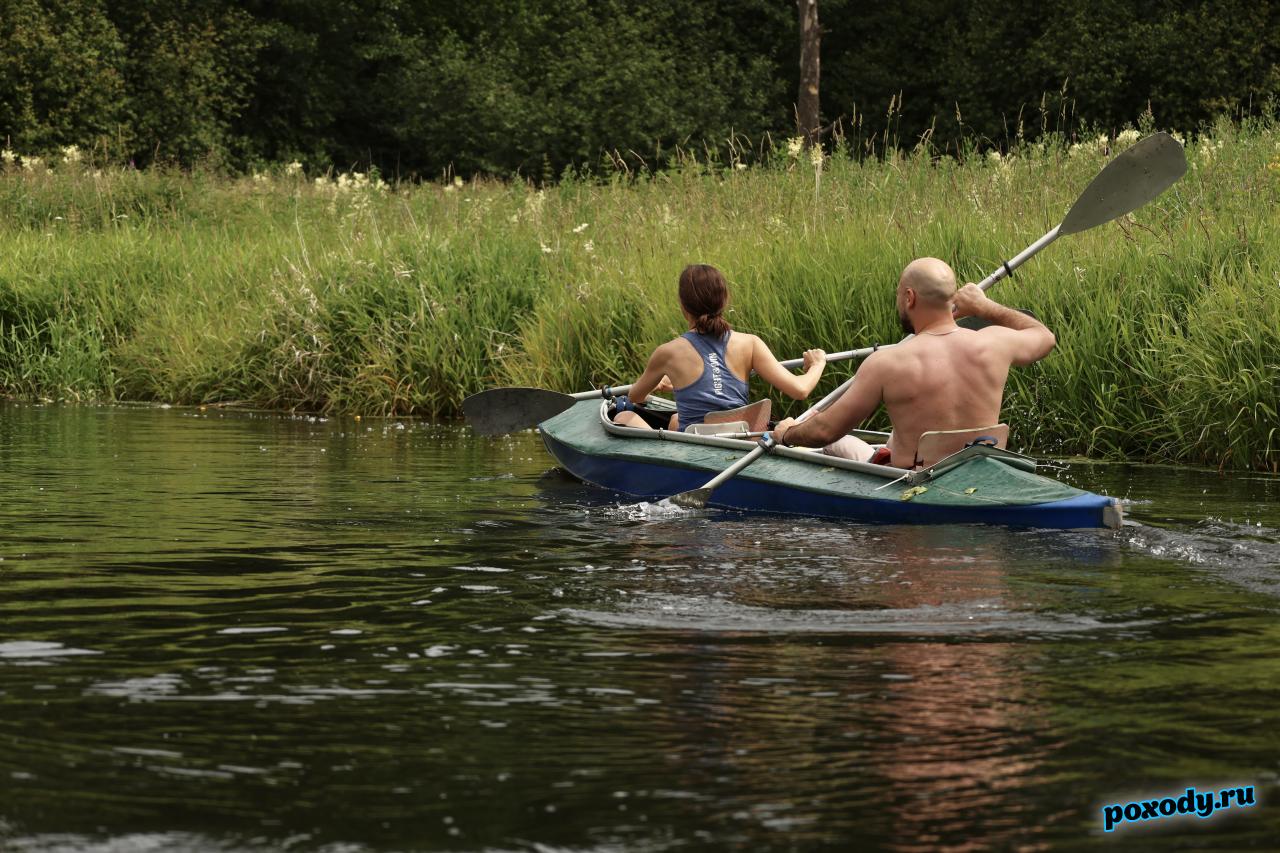Байдарки в походе по реке Судогда