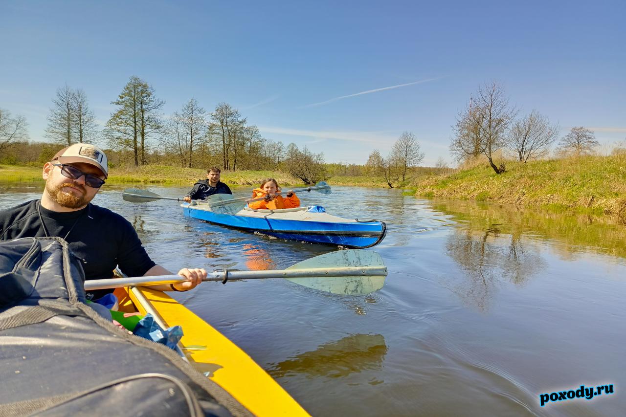 Сплав на байдарках 9 мая по реке Судогда во Владимирской области