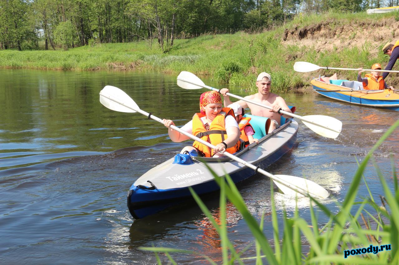 Сплав с детьми по реке