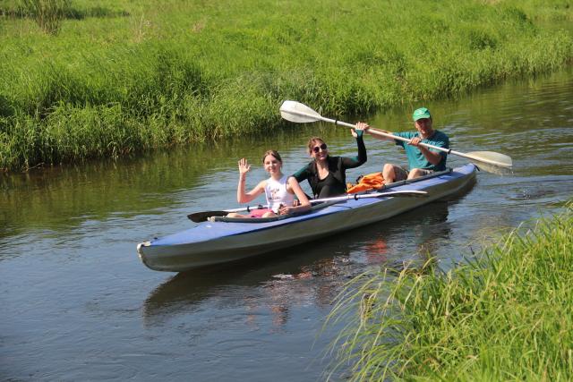 Байдарка в водном походе по реке Судогда